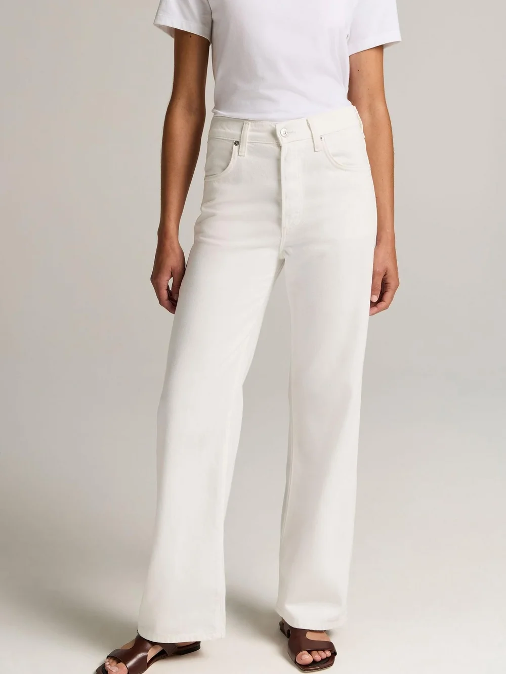Citizens Of Humanity Annina Pocket Trouser Jean In Soft White